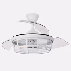 Fabrilamp Tornado, Ventilatore domestico con pale, Bianco, Soffitto, Acrilico, Acrilonitrile butadiene stirene (ABS), Metallo ...