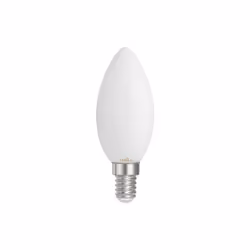 Lampadina a candela Led dede filamento opale de della serie ABRILA. Ha una potenza di 4W de, 360 lumen e una temperatura di 3 ...
