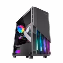 Mars Gaming MC-X2, Tower, PC, Nero, ATX, micro ATX, Mini-ITX, 15,8 cm, 31,7 cm