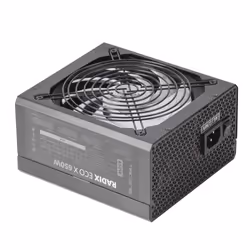 Tacens RADIX ECO X 650, 650 W, 200 - 240 V, 50 - 60 Hz, Attivo, 87%, Sovracorrente, Sovralimentazione, Sovraccarico, Cortocir ...
