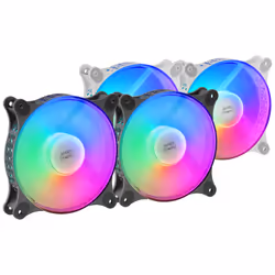 Mars Gaming MFDUO sistema di raffreddamento per computer Case per computer Ventilatore 12 cm Nero - Vista aggiuntiva 6