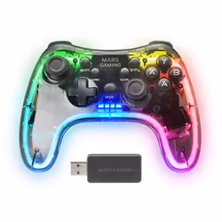 Mars Gaming MGP-24 Nero, Trasparente RF Gamepad Android, MAC, PC, PlayStation 4, Playstation 3, Xbox 360 - Vista aggiuntiva 5