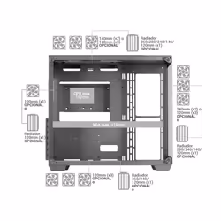 Mars Gaming MCV4 Tower Bianco - Vista aggiuntiva 6