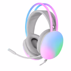 Mars Gaming MHGLOWP cuffia e auricolare Cablato A Padiglione USB tipo A Rosa