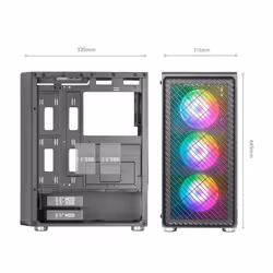 Mars Gaming MCF computer case Midi Tower Nero - Vista aggiuntiva 6