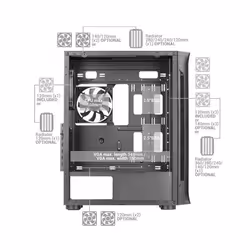 Mars Gaming MCNEOW computer case Tower Bianco - Vista aggiuntiva 6