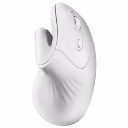 Mars Gaming MMW-Ergopro, Mano destra, Design verticale, Ottico, RF Wireless, 3200 DPI, Bianco