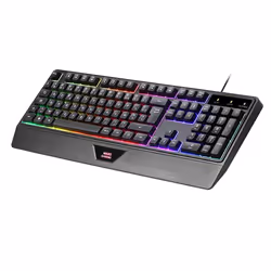 Mars Gaming MCP124 tastiera Mouse incluso USB QWERTY Spagnolo Nero