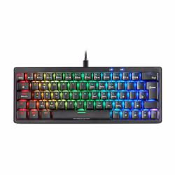 Mars Gaming MKMINIPRO, 60%, Cablato, USB, Interruttore a chiave meccanica, LED RGB, Nero