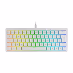 Mars Gaming MKMINIPRO, 60%, Cablato, USB, Interruttore a chiave meccanica, LED RGB, Bianco