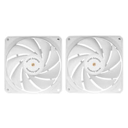 Mars Gaming MF-NCLX2W Case per computer Ventilatore 12 cm Bianco 2 pz