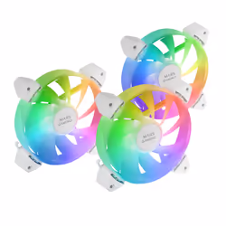 Mars Gaming MF-3A Case per computer Ventilatore 12 cm Bianco 3 pz