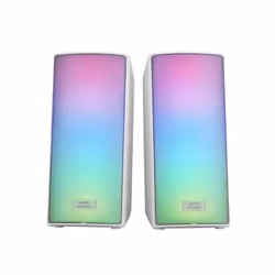 Mars Gaming MSRGB2W, 15 W, 4 Ω, Con cavo e senza cavo, 10 m, Altoparlante portatile stereo, Bianco