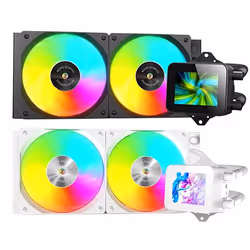 Mars Gaming MLVISION240W sistema di raffreddamento per computer Processore Raffreddatore di liquidi tutto in uno 12 cm Nero
