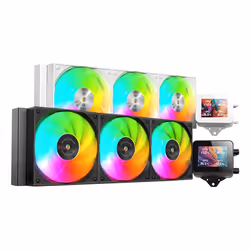 Mars Gaming MLVISION360 sistema di raffreddamento per computer Processore Raffreddatore di liquidi tutto in uno 12 cm Nero