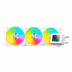 Mars Gaming ML-VISION360W, Raffreddatore di liquidi tutto in uno, 12 cm, 800 Giri/min, 2300 Giri/min, Bianco
