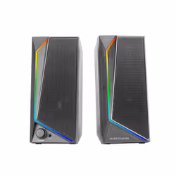 Mars Gaming MS72, 2.0 canali, Cablato, 15 W, 20 - 20000 Hz, 4 Ω, Nero
