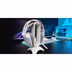 Mars Gaming MH-STRIKEW Auricolare Cablato A Padiglione Bianco - Vista aggiuntiva 4