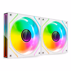 Mars Gaming MF3DPROX2W sistema di raffreddamento per computer Case per computer Ventilatore 12 cm Bianco - Vista aggiuntiva 2