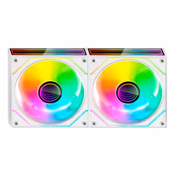 Mars Gaming MF3DPROX2W sistema di raffreddamento per computer Case per computer Ventilatore 12 cm Bianco - Vista aggiuntiva 3