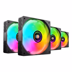 Mars Gaming MFSI4KIT sistema di raffreddamento per computer Case per computer Ventilatore 12 cm Nero
