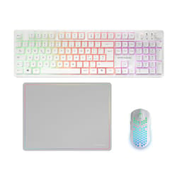 Mars Gaming MCPWXWIT tastiera Mouse incluso Wireless a RF + USB QWERTY Italiano Bianco