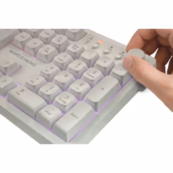 Mars Gaming MCPWXWIT tastiera Mouse incluso Wireless a RF + USB QWERTY Italiano Bianco - Vista aggiuntiva 3