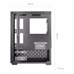 Mars Gaming MC-SE2 Mini Tower Nero - Vista aggiuntiva 8