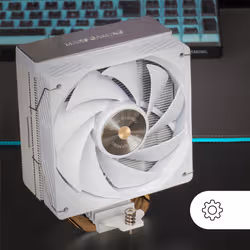 Mars Gaming MCPU-X4W Processore Raffreddatore d'aria 12 cm Bianco 1 pz - Vista aggiuntiva 6