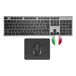 Tacens 6ZENITHIT tastiera Mouse incluso Casa/ufficio RF Wireless QWERTY Italiano Grigio