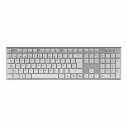 Tacens 6ZENITHWES tastiera Mouse incluso Casa/ufficio RF Wireless QWERTY Spagnolo Argento, Bianco - Vista aggiuntiva 4