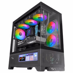 Mars Gaming MCLCDX computer case Midi Tower Nero - Vista aggiuntiva 3