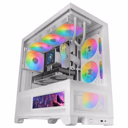 Mars Gaming MCLCDXW computer case Midi Tower Bianco - Vista aggiuntiva 2