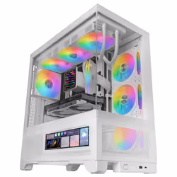 Mars Gaming MCLCDXW computer case Midi Tower Bianco - Vista aggiuntiva 3