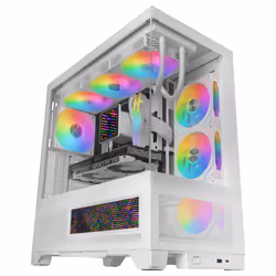 Mars Gaming MCLCDXW computer case Midi Tower Bianco - Vista aggiuntiva 5