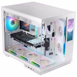 Mars Gaming MCMIRAGEW computer case Midi Tower Bianco - Vista aggiuntiva 2