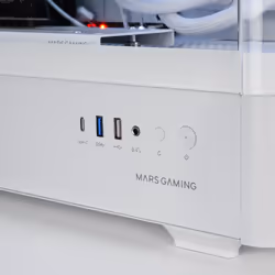 Mars Gaming MCLCDPROW computer case Midi Tower Bianco - Vista aggiuntiva 7