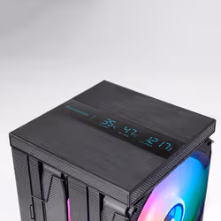 Mars Gaming MCPU-LCDPRO Processore Raffreddatore d'aria 12 cm Nero 1 pz - Vista aggiuntiva 4