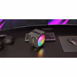 Mars Gaming MCPU-LCDPRO Processore Raffreddatore d'aria 12 cm Nero 1 pz - Vista aggiuntiva 6