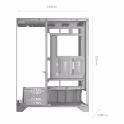 Mars Gaming MCPRISMA computer case Midi Tower Nero - Vista aggiuntiva 7