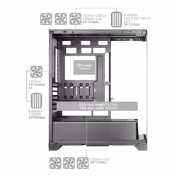 Mars Gaming MCPRISMA computer case Midi Tower Nero - Vista aggiuntiva 8