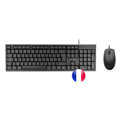 Tacens Anima ACP02FR tastiera Mouse incluso Casa/ufficio USB AZERTY Francese Nero