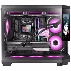 Mars Gaming MC3TCORELCDM computer case Mini Tower Nero - Vista aggiuntiva 2