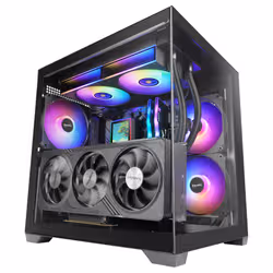 Mars Gaming MCVIEW3 computer case Mini Tower Nero - Vista aggiuntiva 2