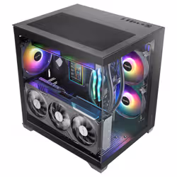 Mars Gaming MCVIEW3 computer case Mini Tower Nero - Vista aggiuntiva 3