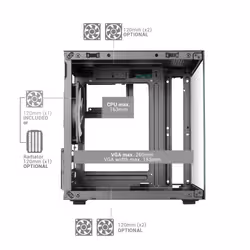 Mars Gaming MC-CUBE computer case Mini Tower Nero - Vista aggiuntiva 6