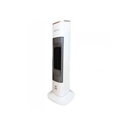 Extrastar - Stufa Elettrtica a Torre da 1350W-2000W a Basso Consumo con Smart Timer e Telecomando L22.3cm x H62.5cm Colore Bianco