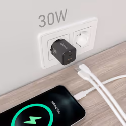 AISENS ASCH-30W2P021-BK Caricabatterie per dispositivi mobili Universale Nero AC Ricarica rapida Interno - Vista aggiuntiva 4
