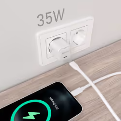 AISENS ASCH-35W1P022-W Caricabatterie per dispositivi mobili Universale Bianco AC Ricarica rapida Interno - Vista aggiuntiva 4