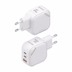 AISENS ASCH-65W3P026-W Caricabatterie per dispositivi mobili Universale Bianco AC Ricarica rapida Interno